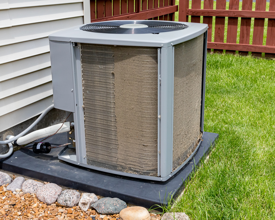 A photo of of an outdoor AC unit